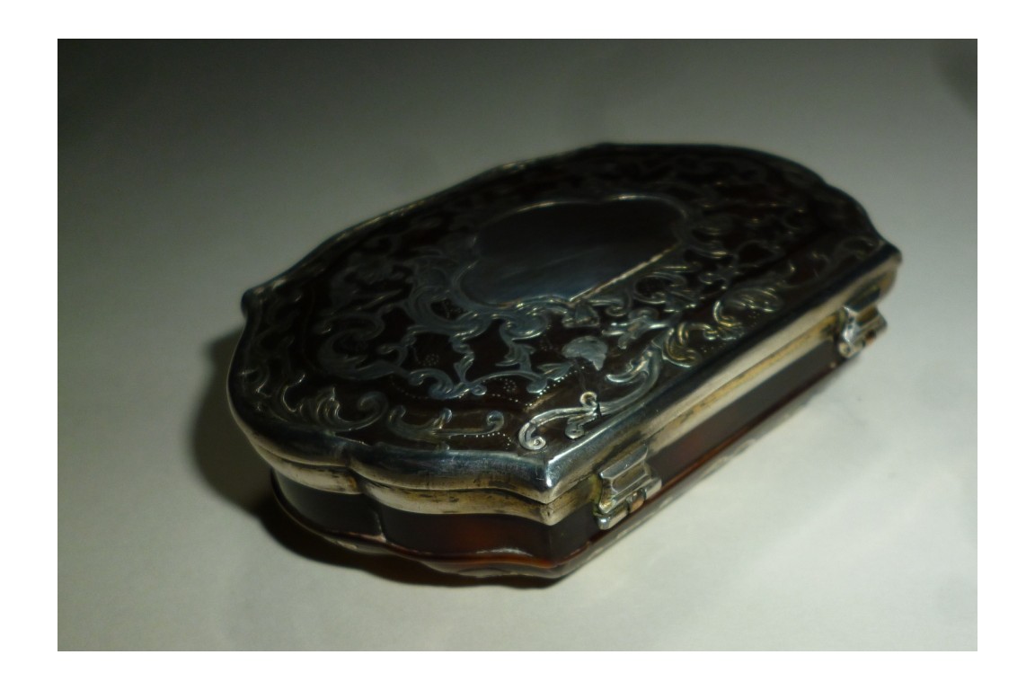 Écaille et vermeil, tabatière XVIIIème