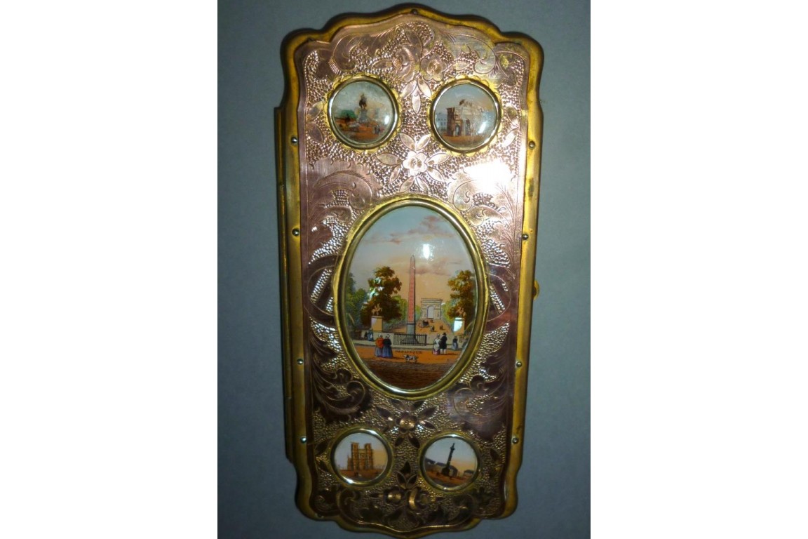 Souvenir de Paris, étui à cigares Napoléon III