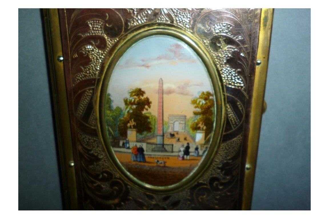 Souvenir de Paris, étui à cigares Napoléon III