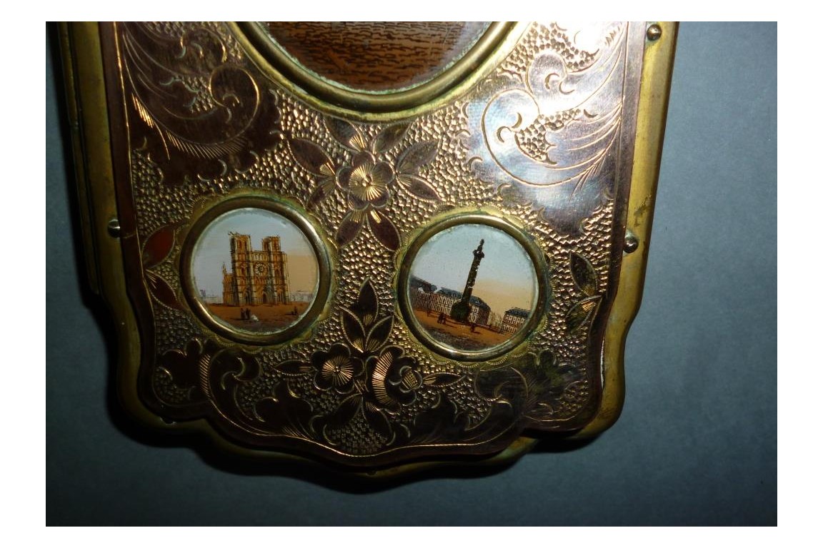 Souvenir de Paris, étui à cigares Napoléon III