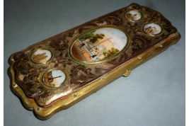 Souvenir de Paris, étui à cigares Napoléon III
