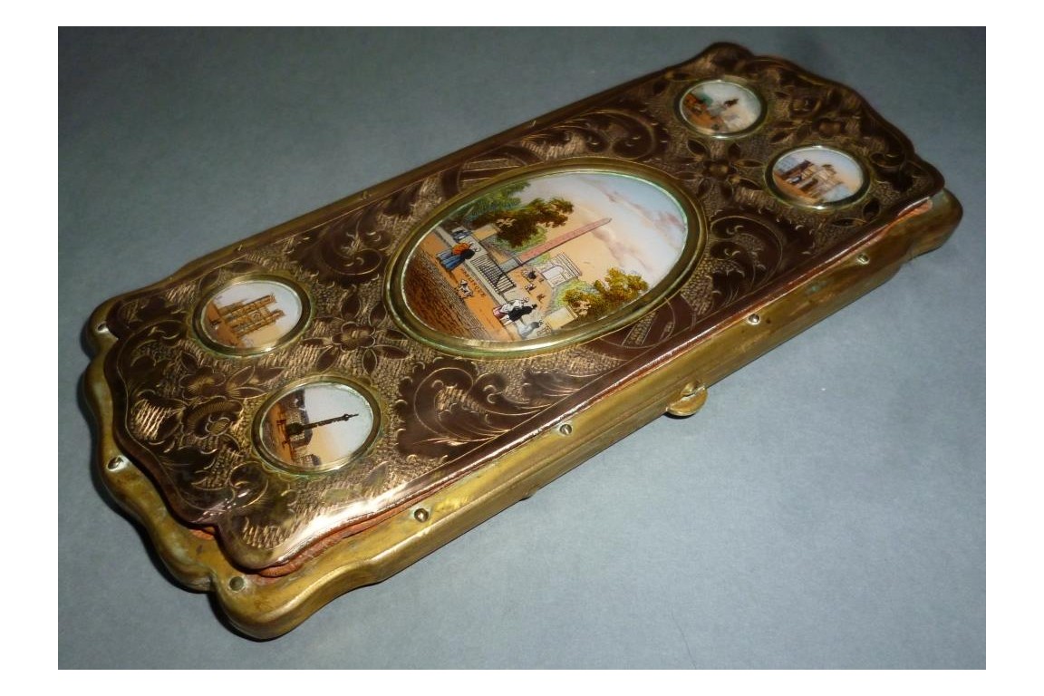 Souvenir de Paris, étui à cigares Napoléon III