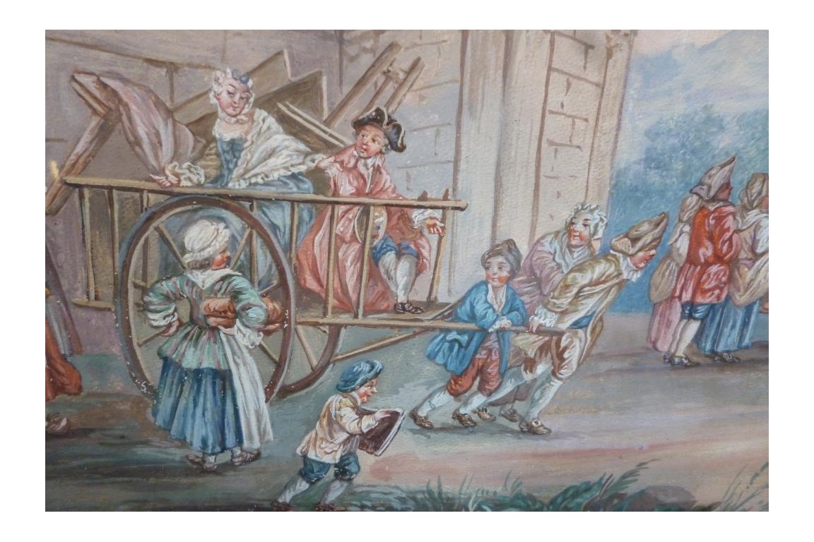 The move, 18th century painting