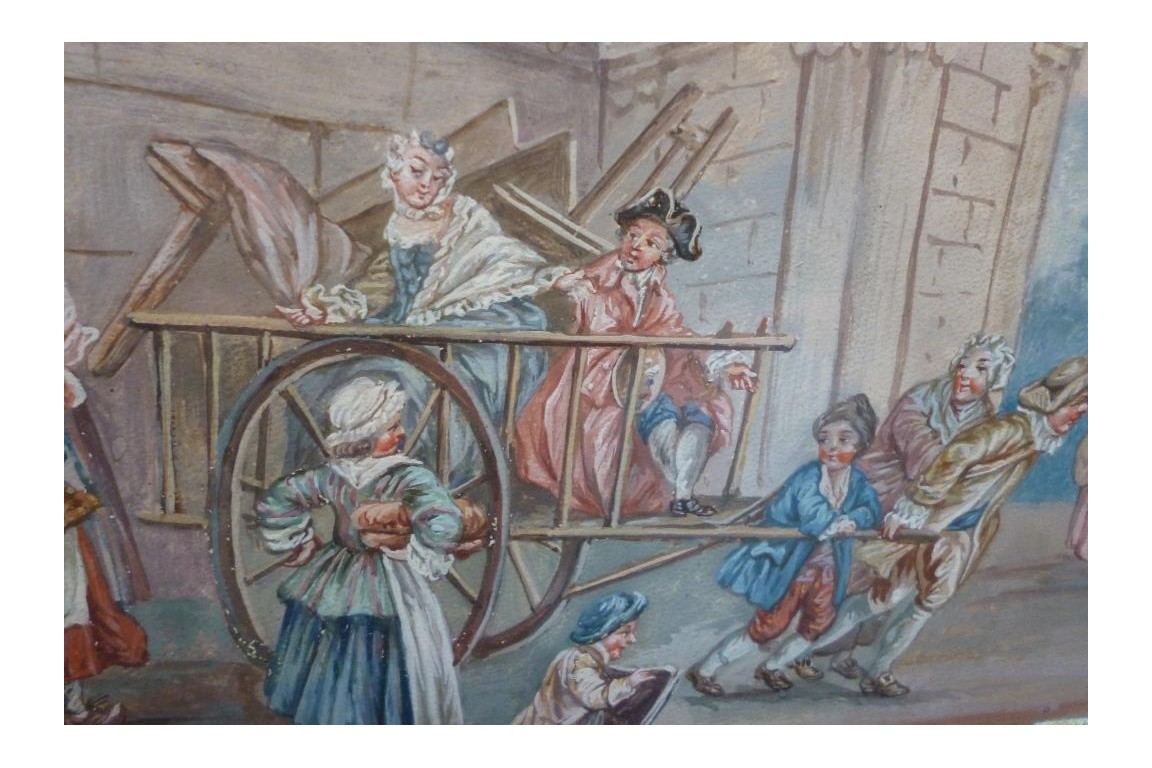 The move, 18th century painting