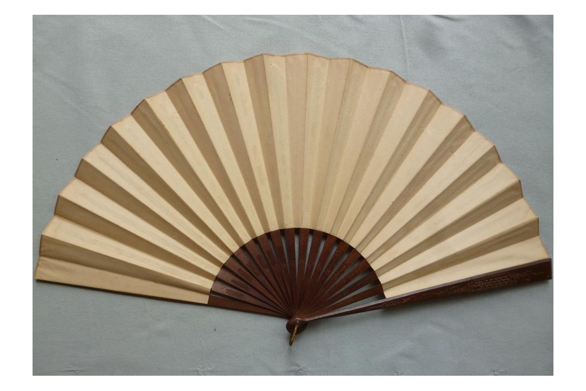The racetrack, fan by Lewis Brown, 1889