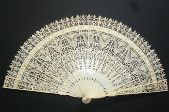 Gothic ornaments, fan circa 1835