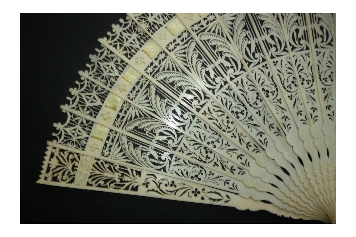 Gothic ornaments, fan circa 1835