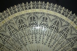 Gothic ornaments, fan circa 1835