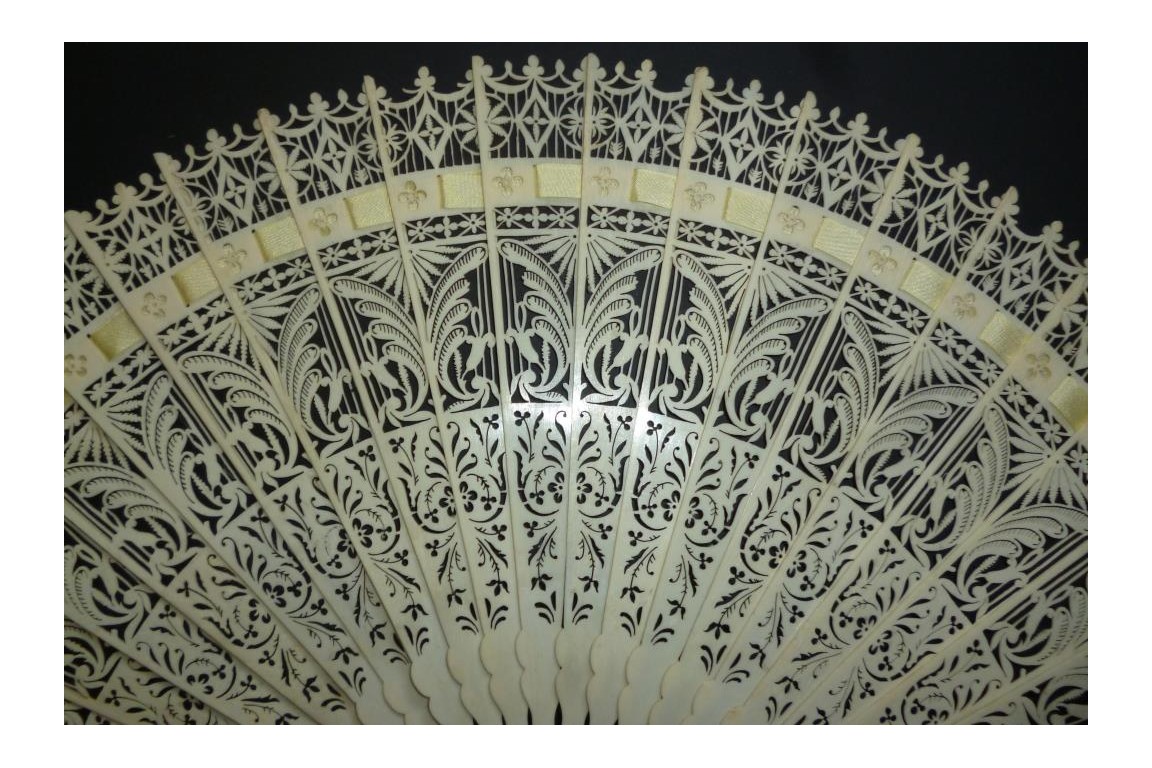 Gothic ornaments, fan circa 1835