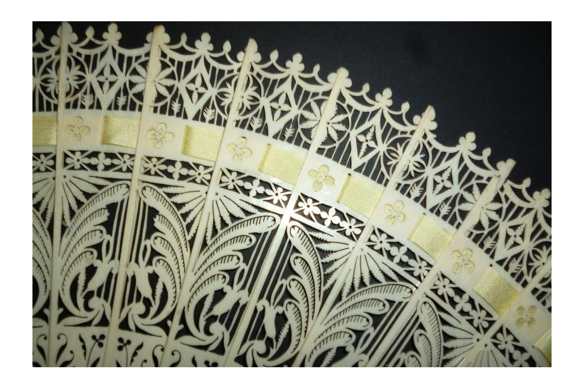 Gothic ornaments, fan circa 1835