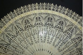 Gothic ornaments, fan circa 1835