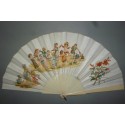 Children's games, fan by Lauronce circa 1880