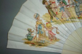 Children's games, fan by Lauronce, late 19th century