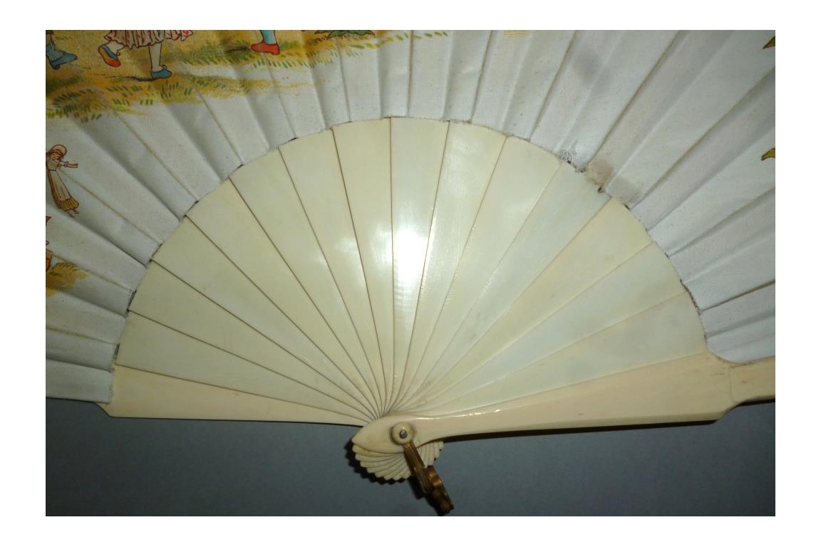 Children's games, fan by Lauronce, late 19th century