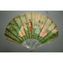 Blind man's buff, fan by Cosson and Duvelleroy, circa 1900