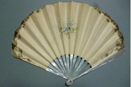 Blind man's buff of Belle Epoque, fan by Cosson and Duvelleroy, circa 1900