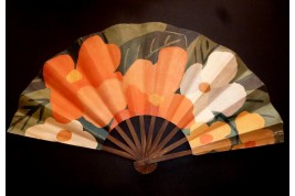 Rosine, les Parfums de Paul Poiret, éventail publicitaire période Art Déco