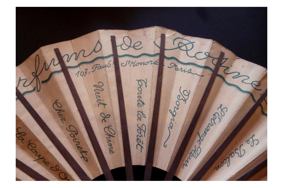 Rosine,  Paul Poiret, advertising fan, Art Deco period