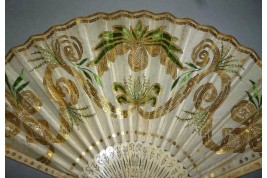 Imperial pineapple, fan circa 1805-10