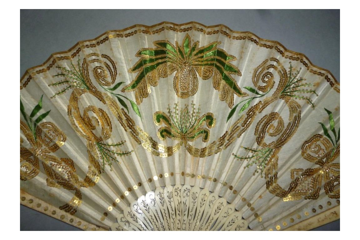 Imperial pineapple, fan circa 1805-10