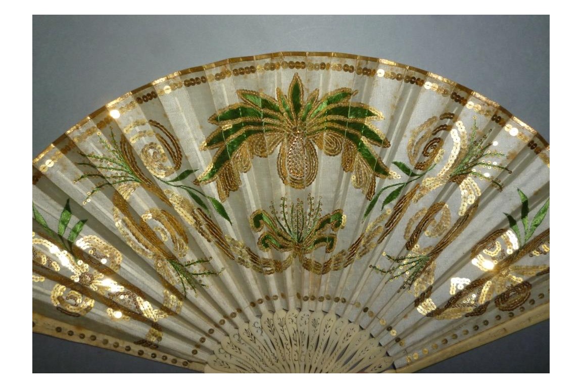 Imperial pineapple, fan circa 1805-10