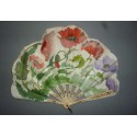 Poppies, fan circa 1900-1910