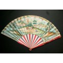 Cart and skittles, fan circa 1730-40