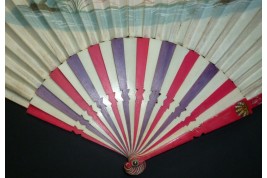 Cart and skittles, fan circa 1730-40