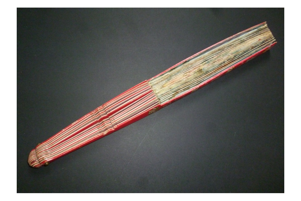 Cart and skittles, fan circa 1730-40
