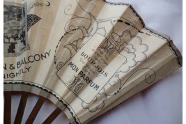 Bourjois, Mon Parfum & Restaurant Frascati, advertising fan, circa 1930