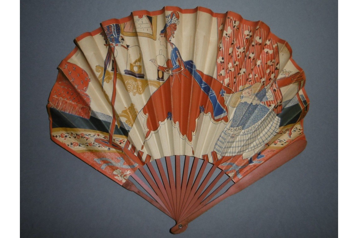 Benda and Restaurant Volney, fan circa 1913