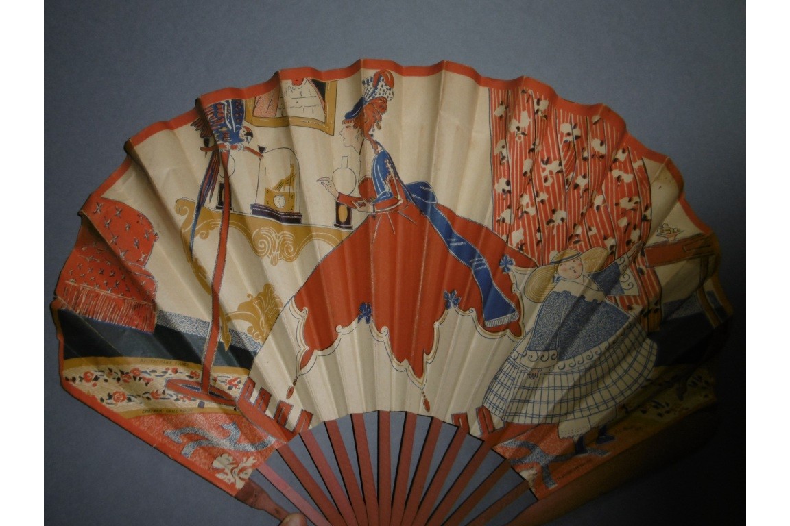 Benda and Restaurant Volney, fan circa 1913