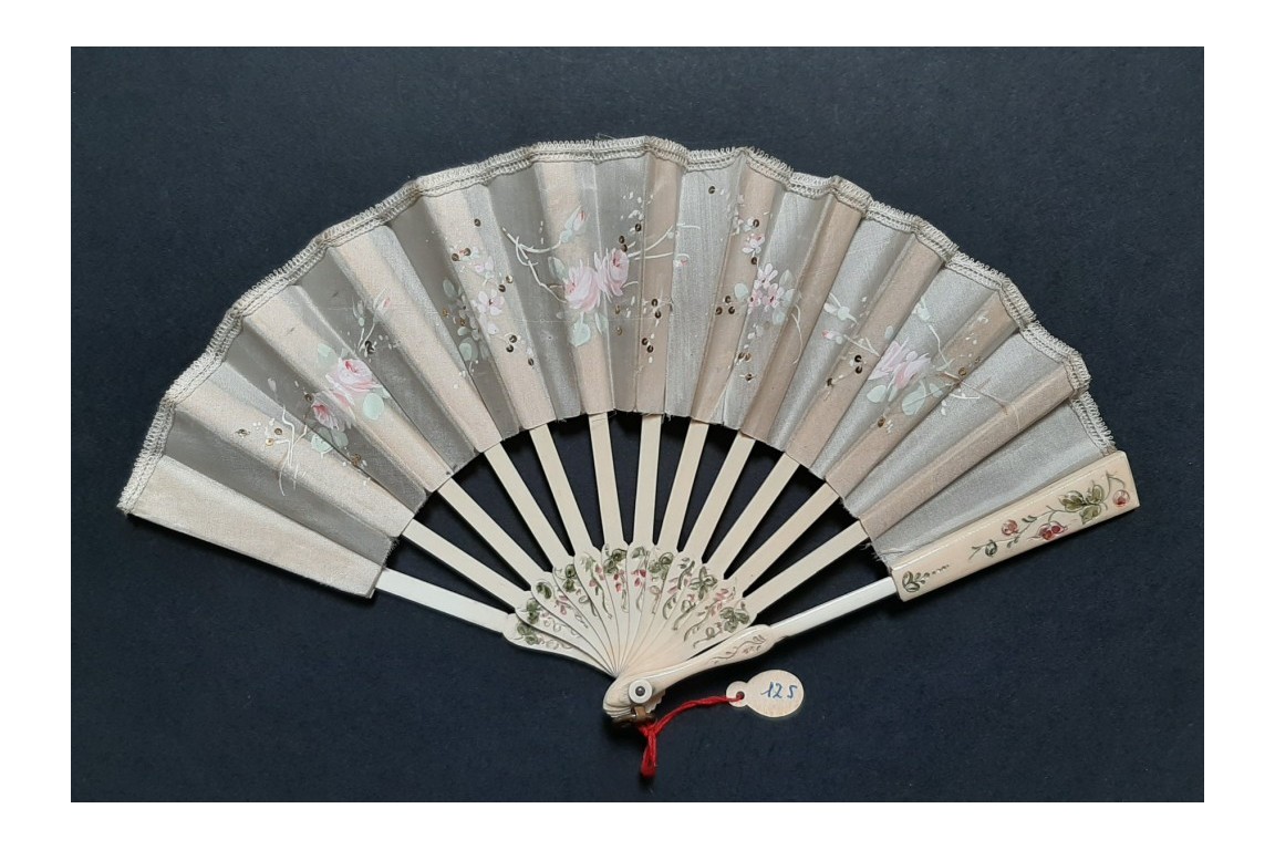 Telescopic doll fan, circa 1900