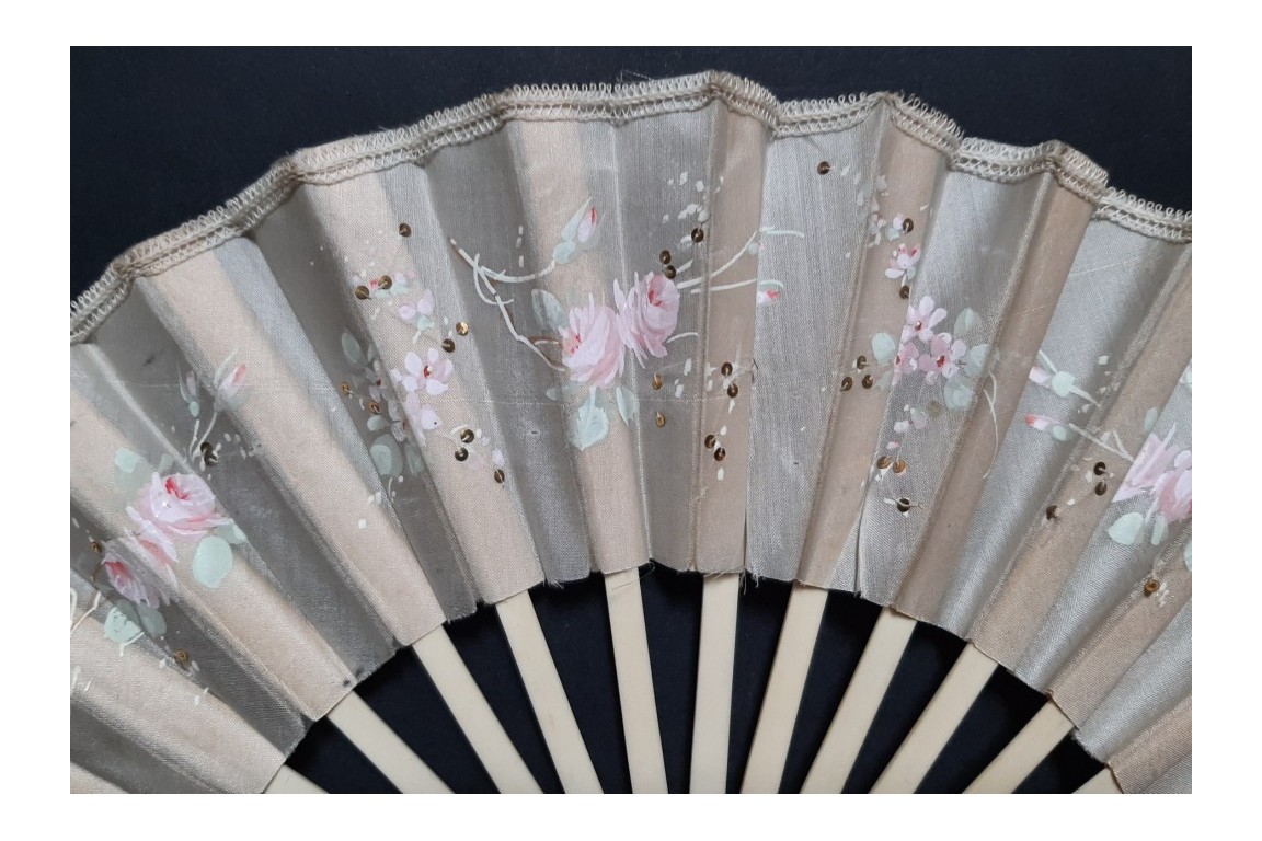 Telescopic doll fan, circa 1900