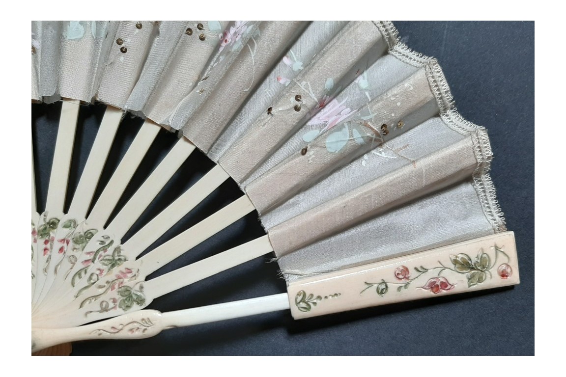 Telescopic doll fan, circa 1900