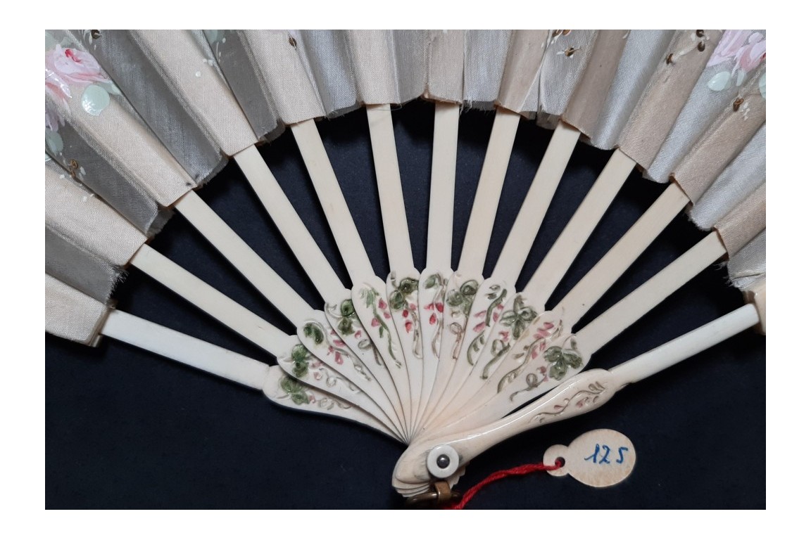 Telescopic doll fan, circa 1900