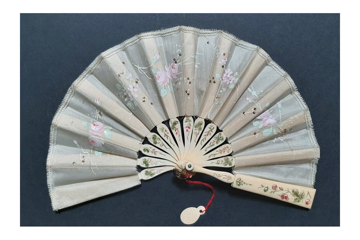 Telescopic doll fan, circa 1900