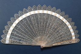 Tulips, fan circa 1815-25