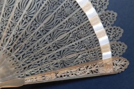 Tulips, fan circa 1815-25