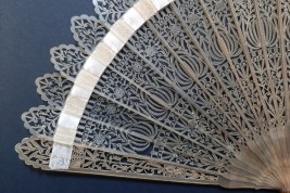 Tulips, fan circa 1815-25