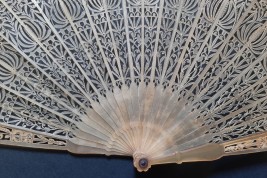 Tulips, fan circa 1815-25