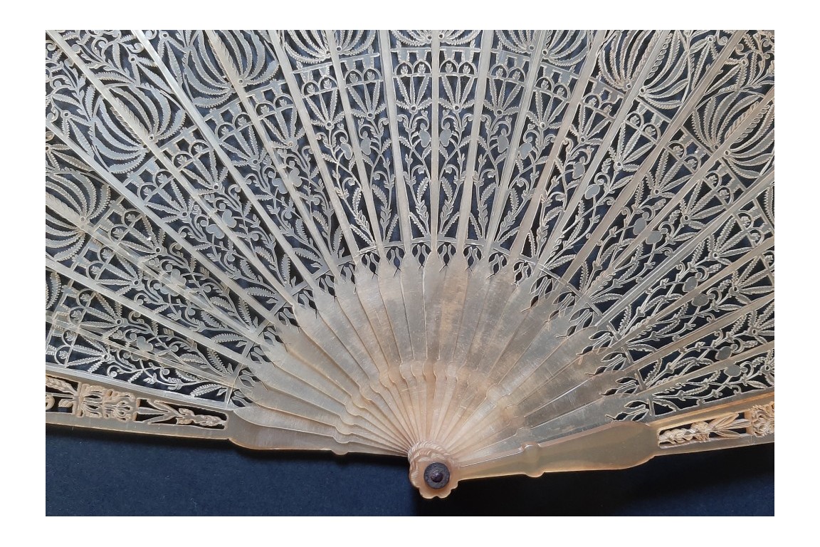 Tulips, fan circa 1815-25