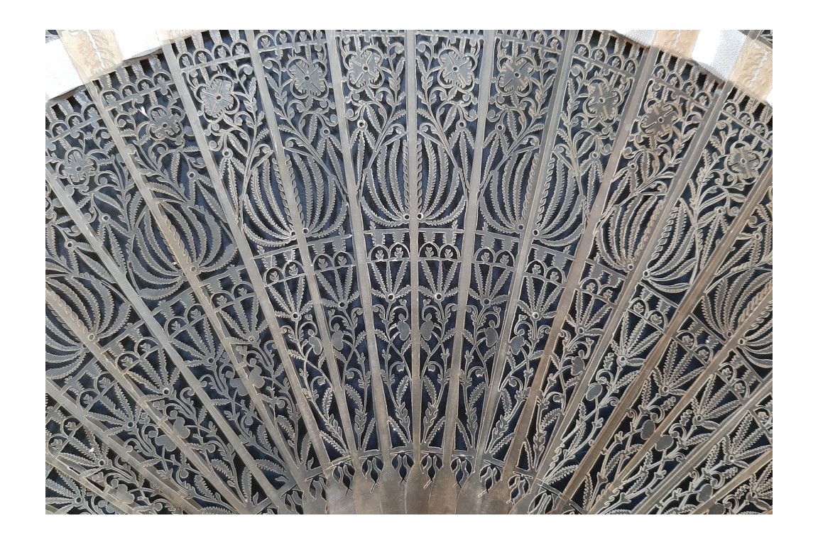 Tulips, fan circa 1815-25