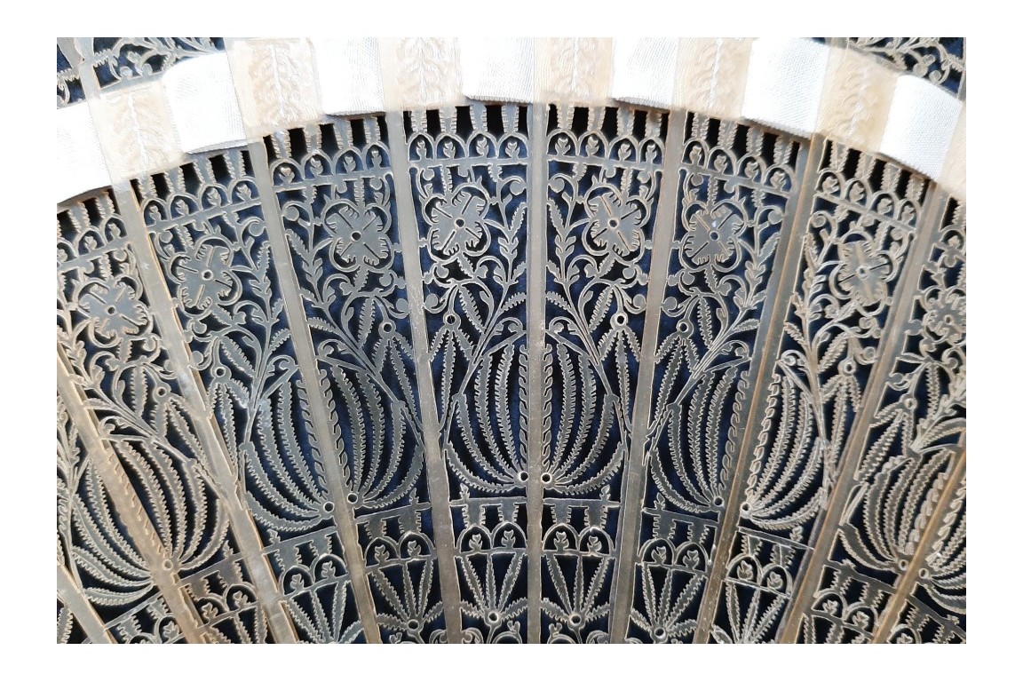 Tulips, fan circa 1815-25