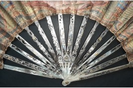 Le menuet, éventail pastiche XIXème siècle