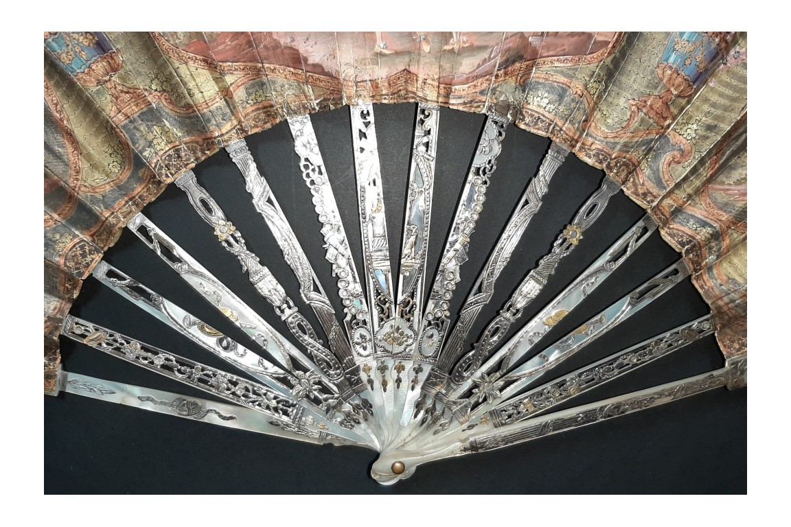 Minuet, pastiche fan, 19th century