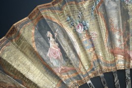Le menuet, éventail pastiche XIXème siècle