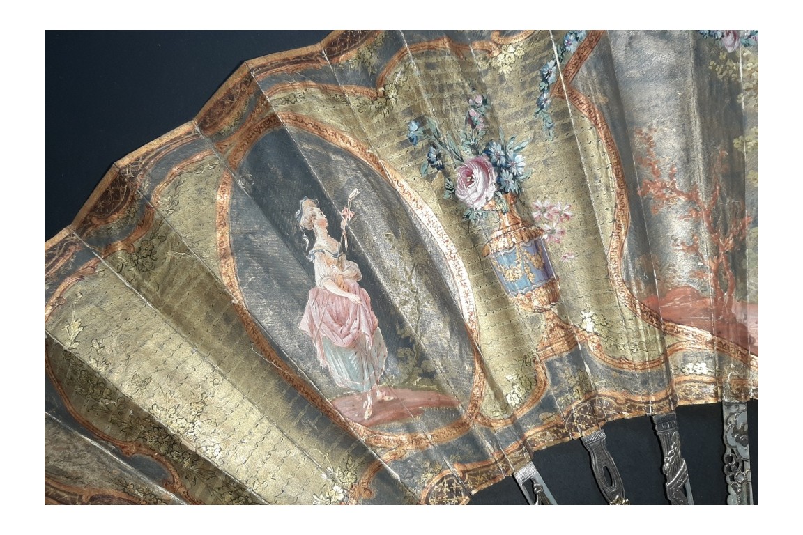 Minuet, pastiche fan, 19th century