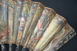 Le menuet, éventail pastiche XIXème siècle