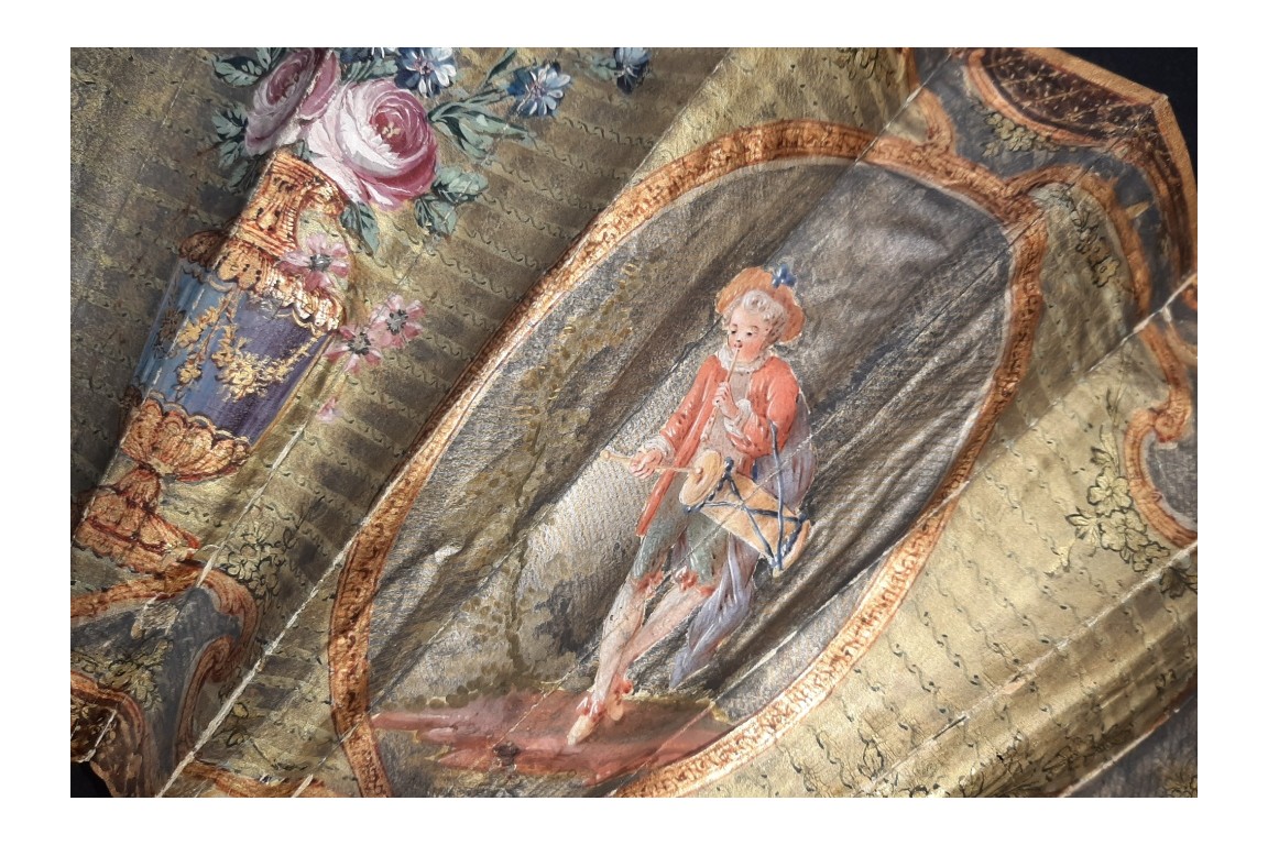 Le menuet, éventail pastiche XIXème siècle